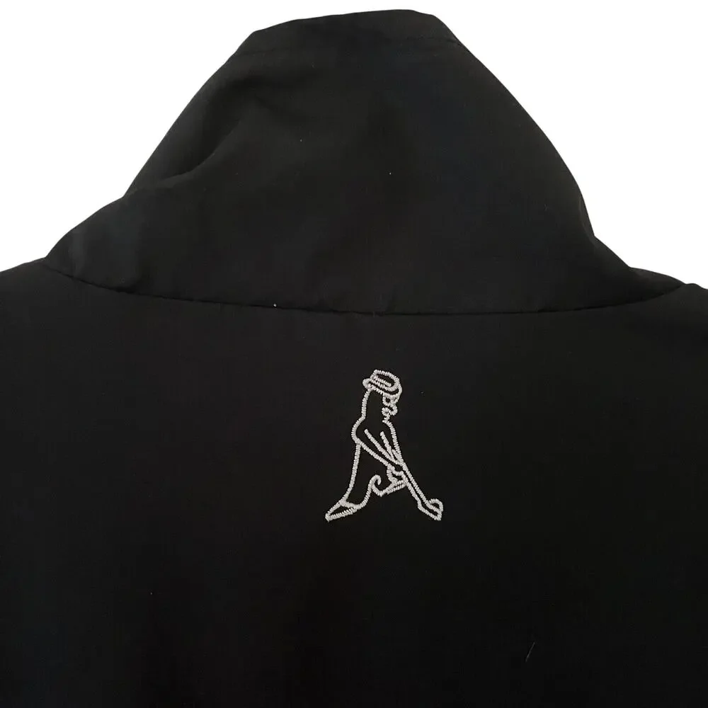 PING Jacket Travel Channel Black Full Zip Weather Resistant Oversized Medium